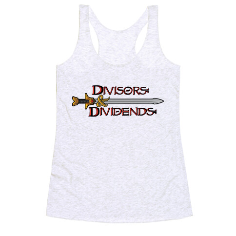 Divisors and Dividends Racerback Tank Top