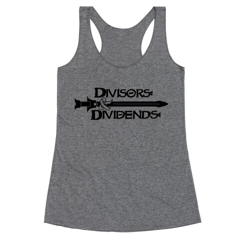 Divisors and Dividends Racerback Tank Top