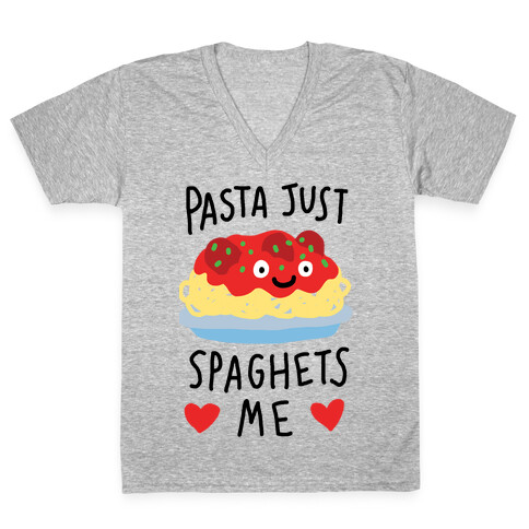 Pasta Just Spaghets Me V-Neck Tee Shirt