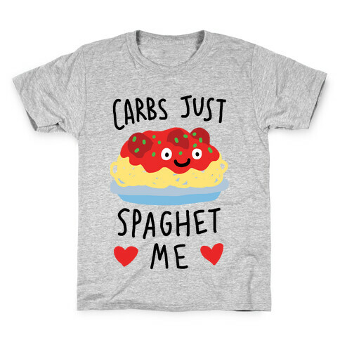 Carbs Just Spaghet Me Kids T-Shirt