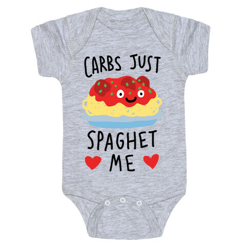 Carbs Just Spaghet Me Baby One-Piece