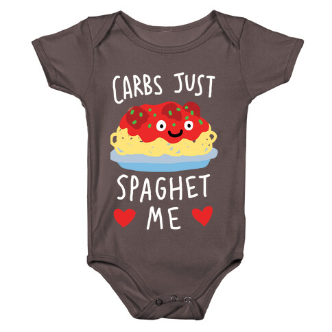 Carbs Just Spaghet Me Baby One-Piece