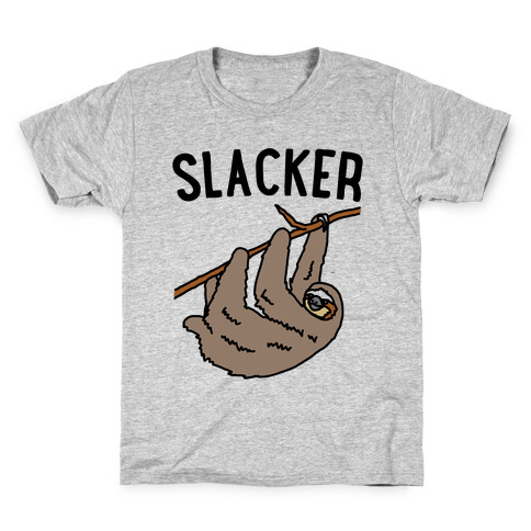 Slacker Sloth  Kids T-Shirt