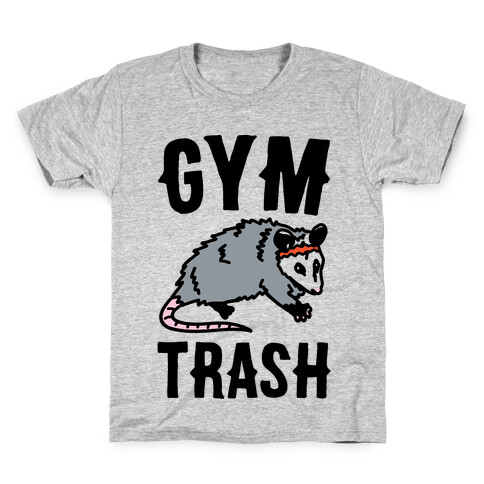 Gym Trash Opossum  Kids T-Shirt