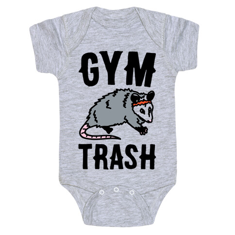 Gym Trash Opossum  Baby One-Piece