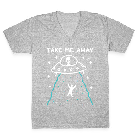 Take Me Away UFO V-Neck Tee Shirt