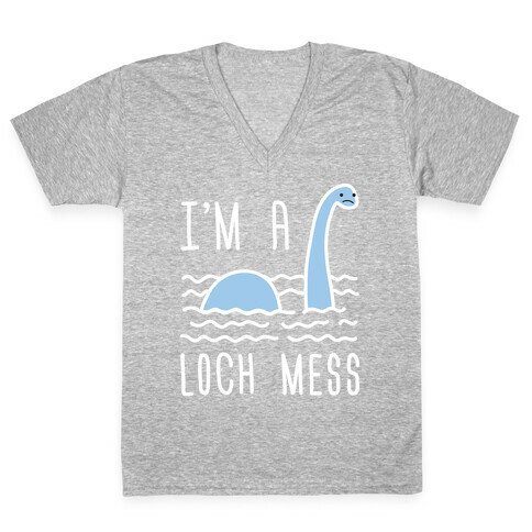 I'm A Loch-Mess Nessie V-Neck Tee Shirt