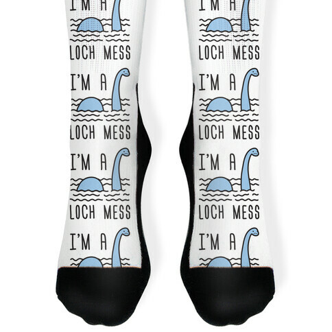 I'm A Loch-Mess Nessie Sock