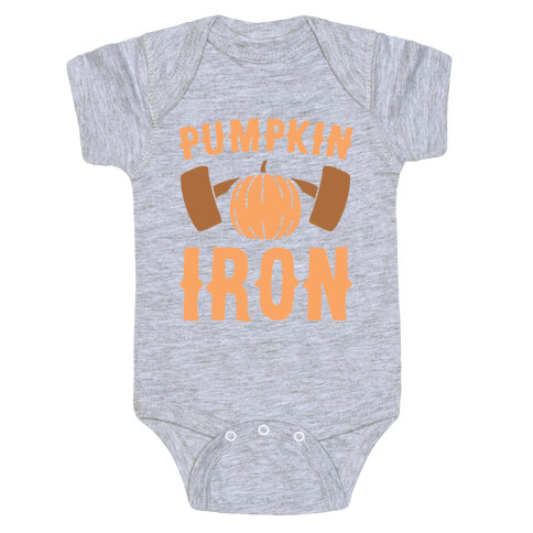 Pumpkin Iron Baby One-Piece