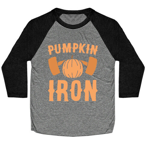 Pumpkin Iron Baseball Tee