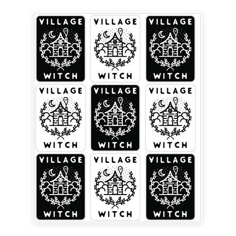 Village Witch Stickers and Decal Sheet