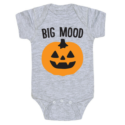 Big Mood Jack-o-lantern Baby One-Piece