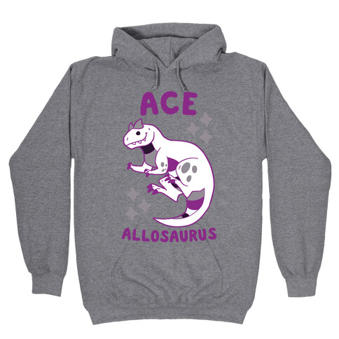 Ace Allosaurus  Hooded Sweatshirt
