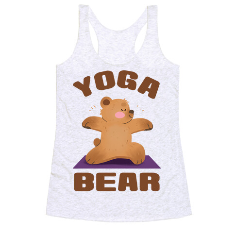 Yoga Bear Racerback Tank Top