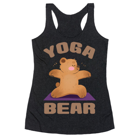 Yoga Bear Racerback Tank Top