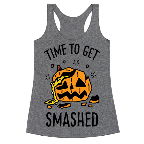 Time To Get Smashed Pumpkin Racerback Tank Top