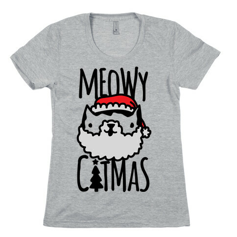 Meowy Catmas Womens T-Shirt