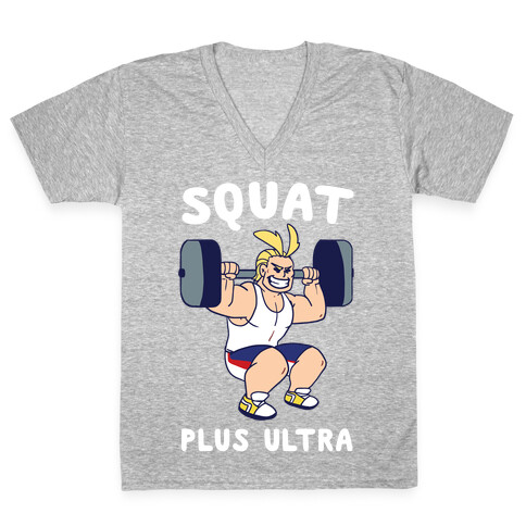Squat Plus Ultra - All Might V-Neck Tee Shirt