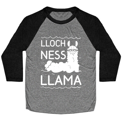 Loch Ness Llama Baseball Tee