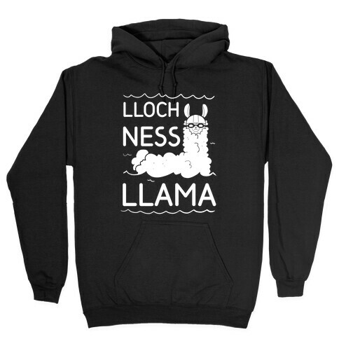 Loch Ness Llama Hooded Sweatshirt