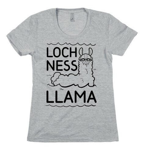 Loch Ness Llama Womens T-Shirt