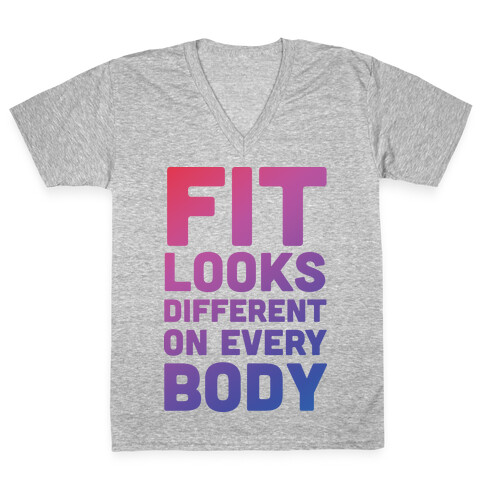 Fit Looks Different On Every Body V-Neck Tee Shirt