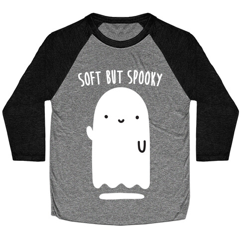 Soft But Spooky Ghost Baseball Tee