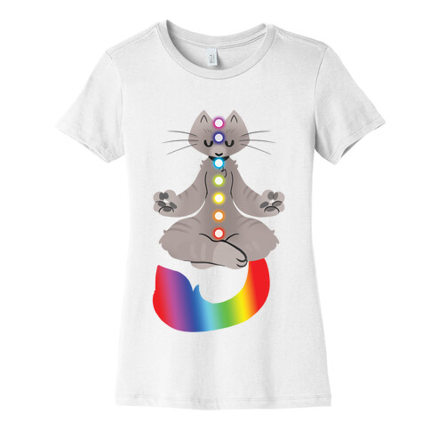 Chakra Cat Womens T-Shirt