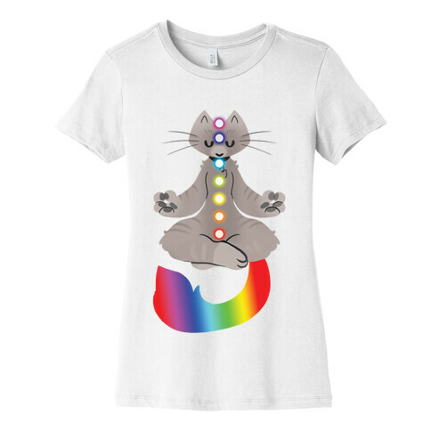 Chakra Cat Womens T-Shirt