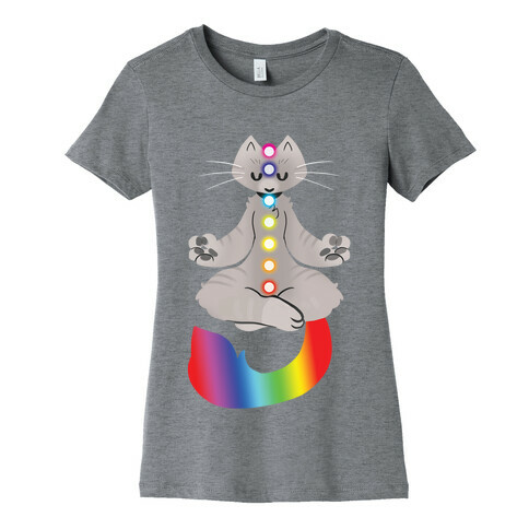 Chakra Cat Womens T-Shirt