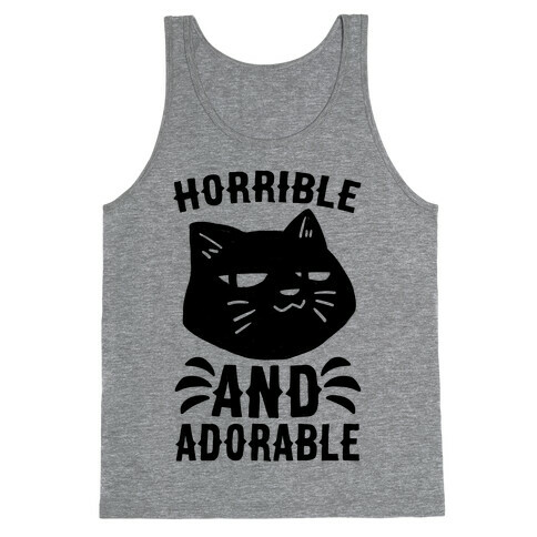 Horrible and Adorable - Cat Tank Top