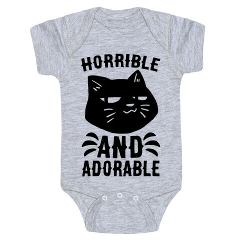 Horrible and Adorable - Cat Baby One-Piece