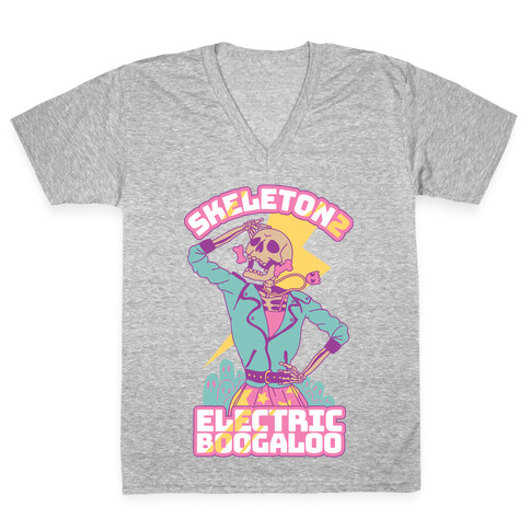 Skeleton 2: Electric Boogaloo V-Neck Tee Shirt