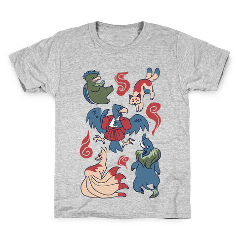 Yokai Guys Pattern  Kids T-Shirt