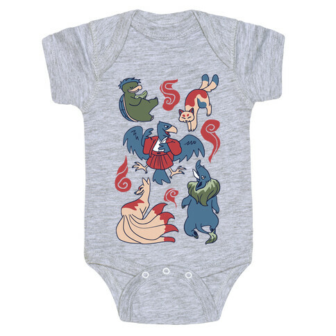 Yokai Guys Pattern  Baby One-Piece