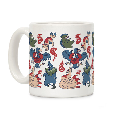 Yokai Guys Pattern  Coffee Mug