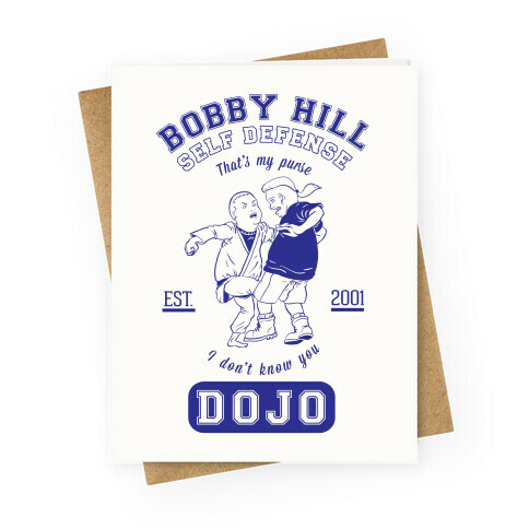 Bobby Hill Self Defense Dojo Greeting Card