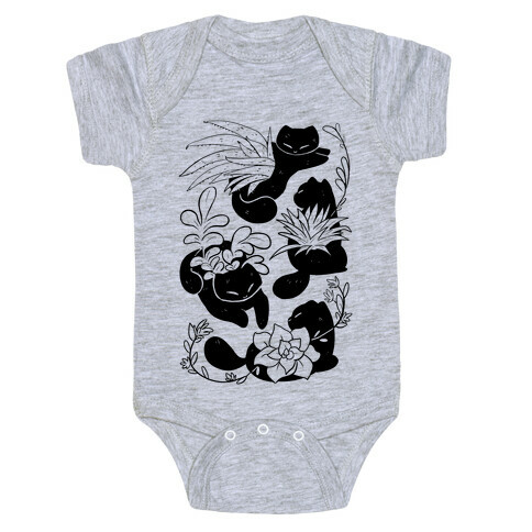 Succulent Cats Baby One-Piece