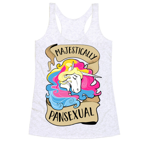 Majestcially Pansexual Racerback Tank Top