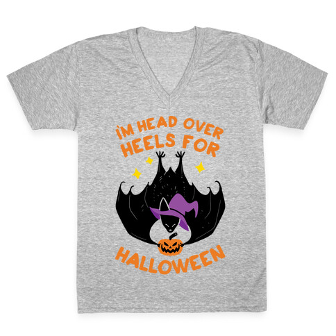 I'm Head Over Heels For Halloween V-Neck Tee Shirt