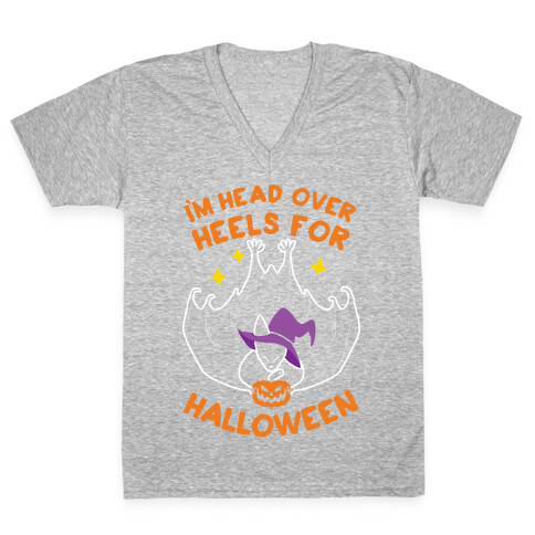 I'm Head Over Heels For Halloween V-Neck Tee Shirt
