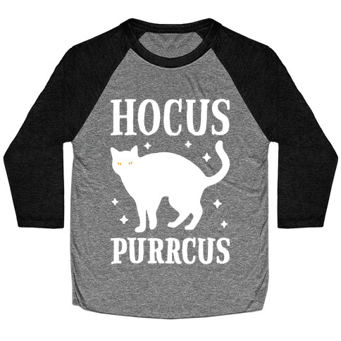 Hocus Purrcus Cat Baseball Tee