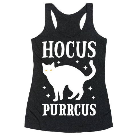 Hocus Purrcus Cat Racerback Tank Top