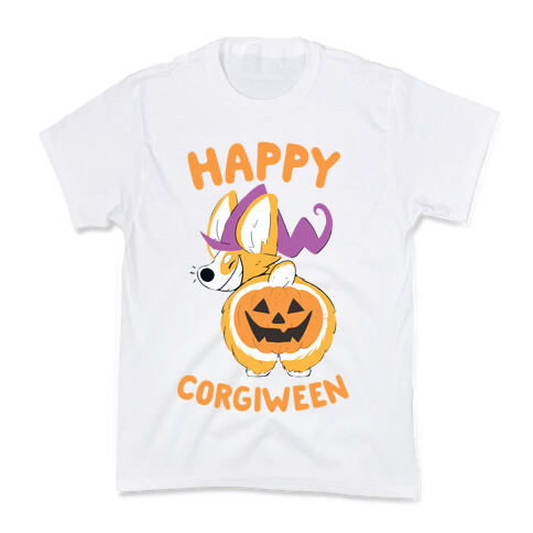 Happy Corgiween! Kids T-Shirt