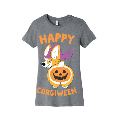 Happy Corgiween! Womens T-Shirt