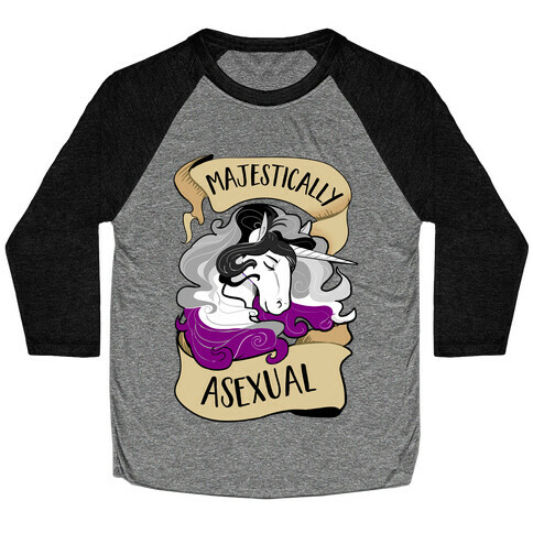 Majestically Asexual Baseball Tee