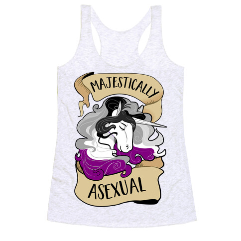 Majestically Asexual Racerback Tank Top