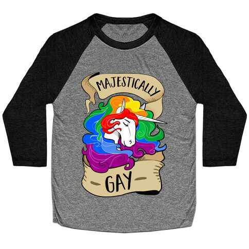 Majestically Gay Baseball Tee