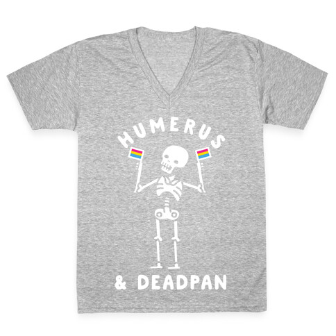 Humerus and Deadpan V-Neck Tee Shirt