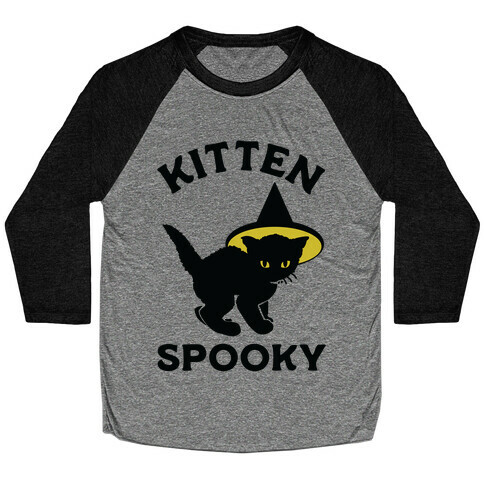 Kitten Spooky Baseball Tee